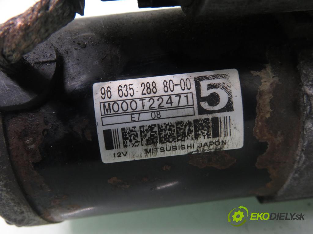 CITROEN C4 I (LC_) HB 2007 80,00 1.6 HDi 109 - 9HZ (DV6TED4) 1560,00 Štartér 966352888000 ; M000T22471 (Štartér)