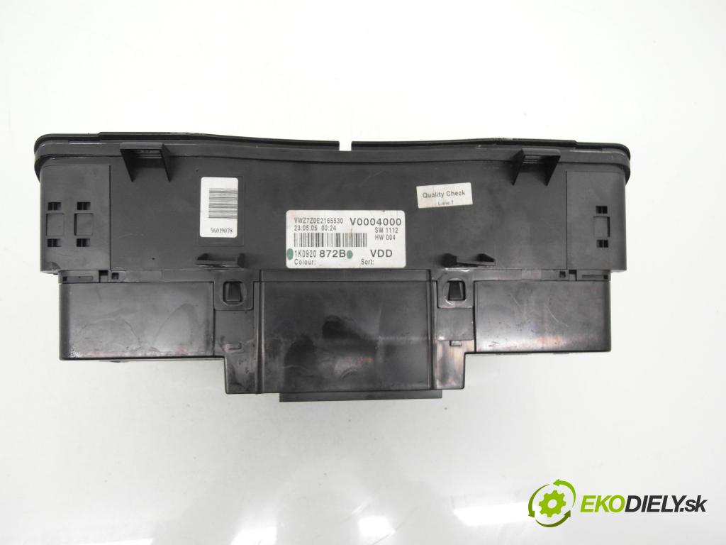 VW GOLF V (1K1) HB 2004 103,00 2.0 TDI 16V - BKD 1968,00 Prístrojovka elektrický 1K0920872B