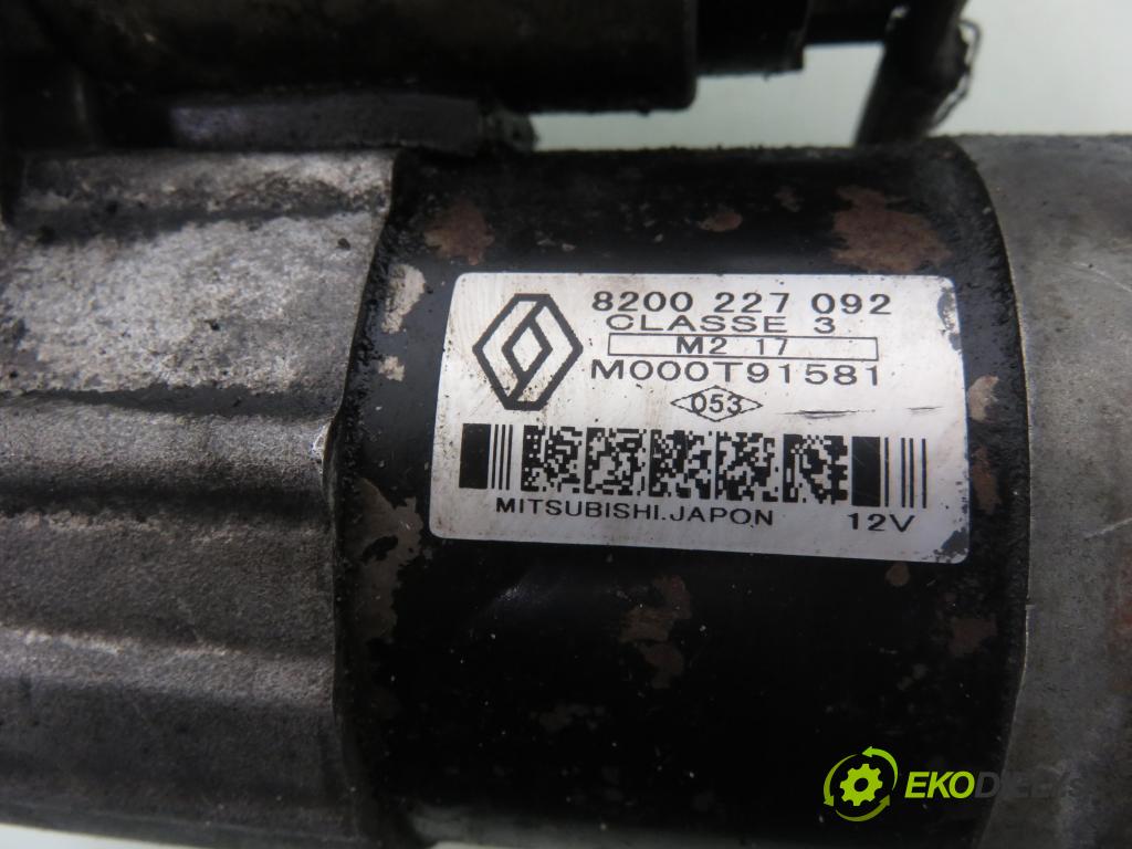 RENAULT MEGANE II (BM0/1_, CM0/1_) HB 2003 63,00 1.5 dCi 86 - K9K 724 1461,00 Štartér 8200227092 ; M000T91581 (Štartér)