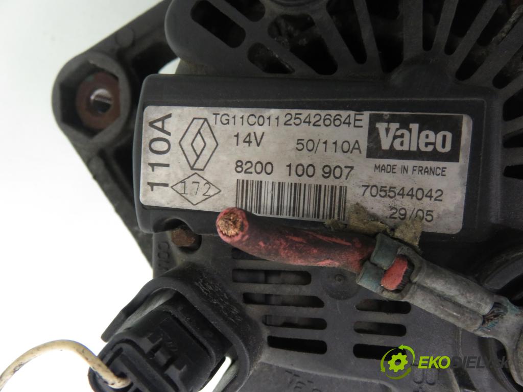 RENAULT MEGANE II (BM0/1_, CM0/1_) HB 2003 63,00 1.5 dCi 86 - K9K 724 1461,00 Alternátor 8200100907 (Alternátor)
