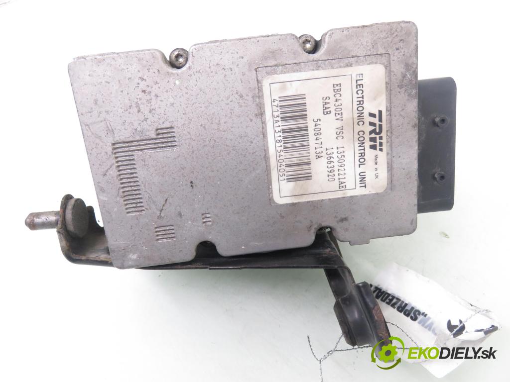 SAAB 9-3 (YS3F) SEDAN 2004 92,00 2.2 TiD - D223L 2171,00 Pumpa ABS EBC430EV ; 13509221AE ; 12801324 (Pumpa ABS)