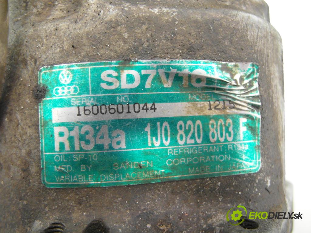 VW GOLF IV (1J1) HB 2000 66,00 1.9 TDI 90 - ALH 1896,00 KOMPRESOR: klimatizace 1J0820803F ; SD7V16 (Kompresor klimatizace)