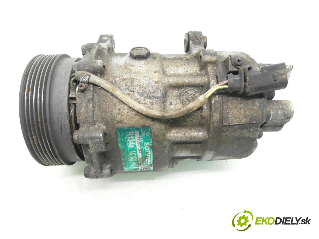 VW GOLF IV (1J1) HB 2000 66,00 1.9 TDI 90 - ALH 1896,00 KOMPRESOR: klimatizace 1J0820803F ; SD7V16 (Kompresor klimatizace)