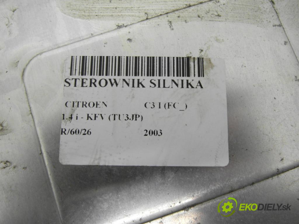 CITROEN C3 I (FC_) HB 2003 54,00 1.4 i - KFV (TU3JP) 1360,00 Riadiaca jednotka Motor 9642222380