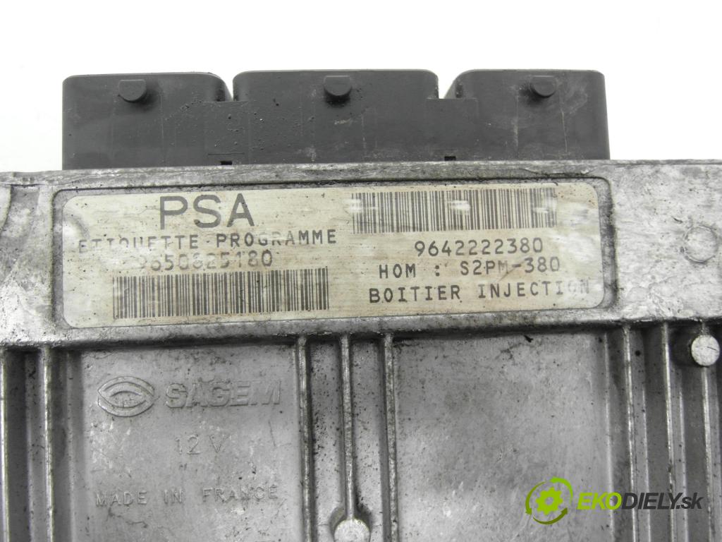 CITROEN C3 I (FC_) HB 2003 54,00 1.4 i - KFV (TU3JP) 1360,00 Riadiaca jednotka Motor 9642222380