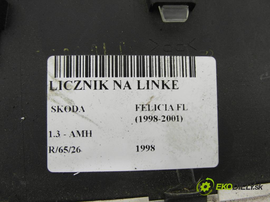 SKODA FELICIA II (6U1) HB 1998 50,00 1.3 MPI 68 1289,00 prístrojovka na ODKAZ 443431153820