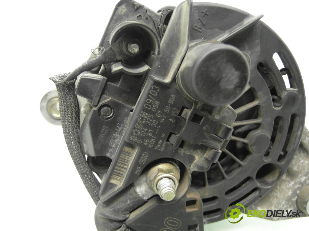 FIAT STILO (192_) HB 2004 76,00 1.6 16V 103 - 182 B6.000 1596,00 Alternátor 0124325058 ; 46813061 (Alternátor)
