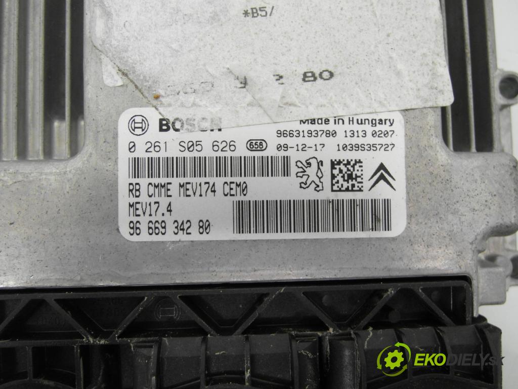 CITROEN C4 I (LC_) HB 2010 88,00 1.6 VTi 120 - 5FW (EP6) 1598,00 Riadiaca jednotka Motor 0261S05626 ; 9666934280