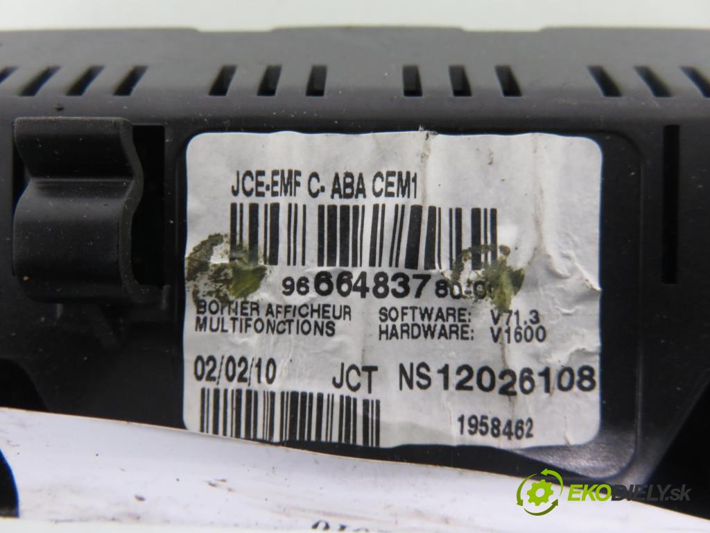 CITROEN C4 I (LC_) HB 2010 88,00 1.6 VTi 120 - 5FW (EP6) 1598,00 ZOBRAZIT: 9666483780