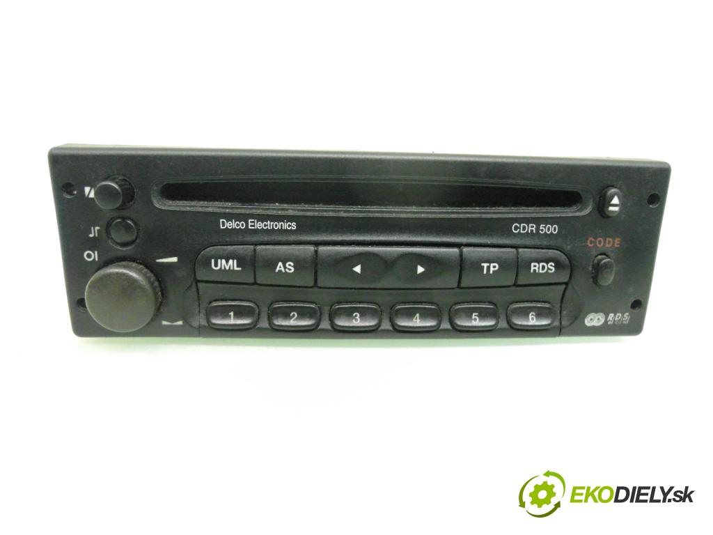 OPEL ZAFIRA A Nadwozie Wielkopojemne (MPV) (T98)  MINIVAN 2000 85,00 1.8 16V - X 18 XE1 1796,00 RADIO CD 09136107 ; CDR500E