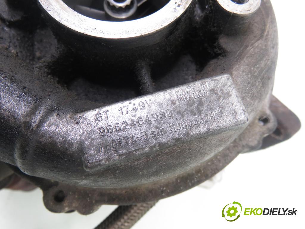 FORD MONDEO IV Turnier (BA7) KOMBI 2009 103,00 2.0 TDCi - QXBA 1997,00 RYCHLONABÍJEČKA: 9662464980 (Kompletní turbodmychadlo)