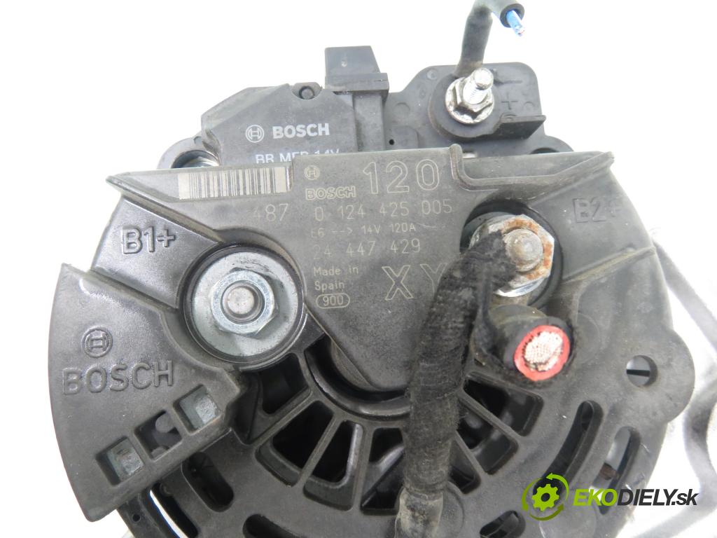 OPEL ASTRA H (A04) HB 2004 77,00 1.6 - Z 16 XEP 1598,00 Alternátor 0124425005 ; 24447429 (Alternátor)