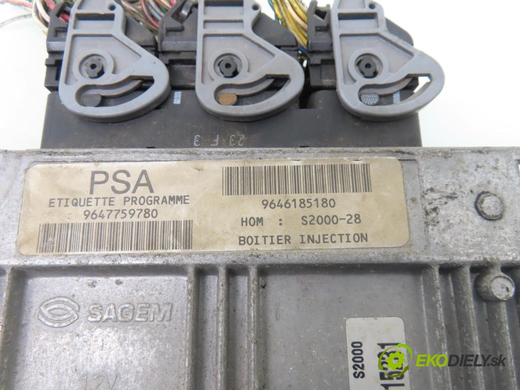 PEUGEOT 307 (3A/C) HB 2003 55,00 1.4 - KFW (TU3JP) 1360,00 Riadiaca jednotka Motor 9647759780 ; 9646185180