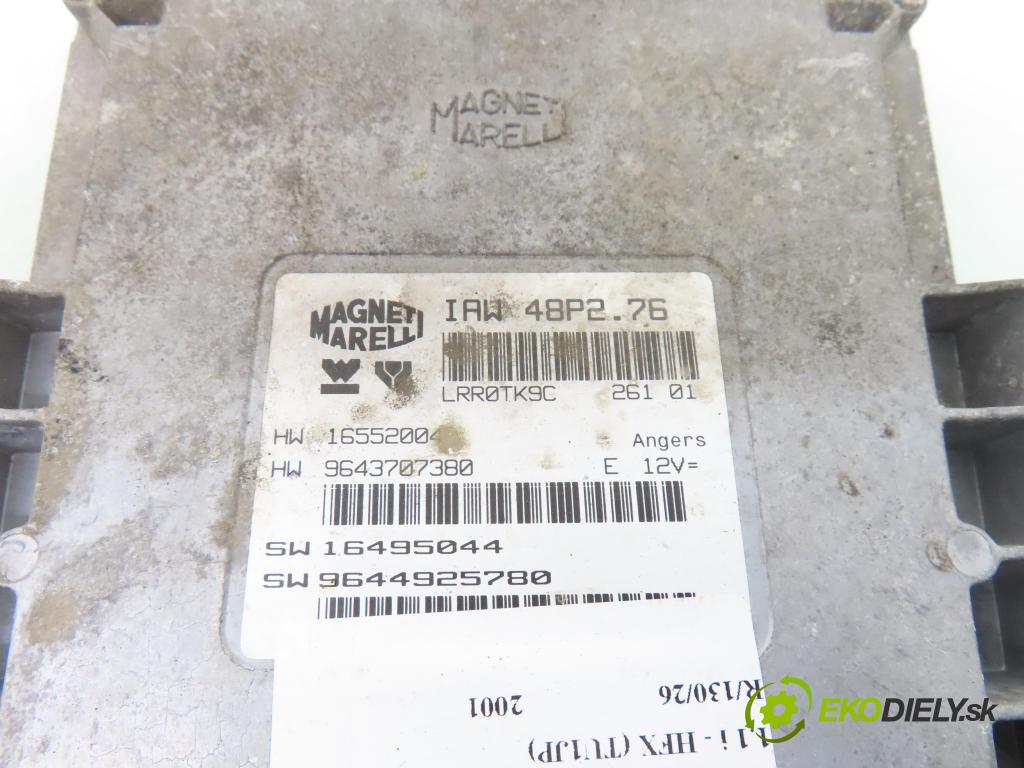 PEUGEOT 206 liftback (2A/C) HB 2001 440,00 1.1 i - HFX (TU1JP) 1124,00 Riadiaca jednotka Motor IAW48P276 ; 9643707380