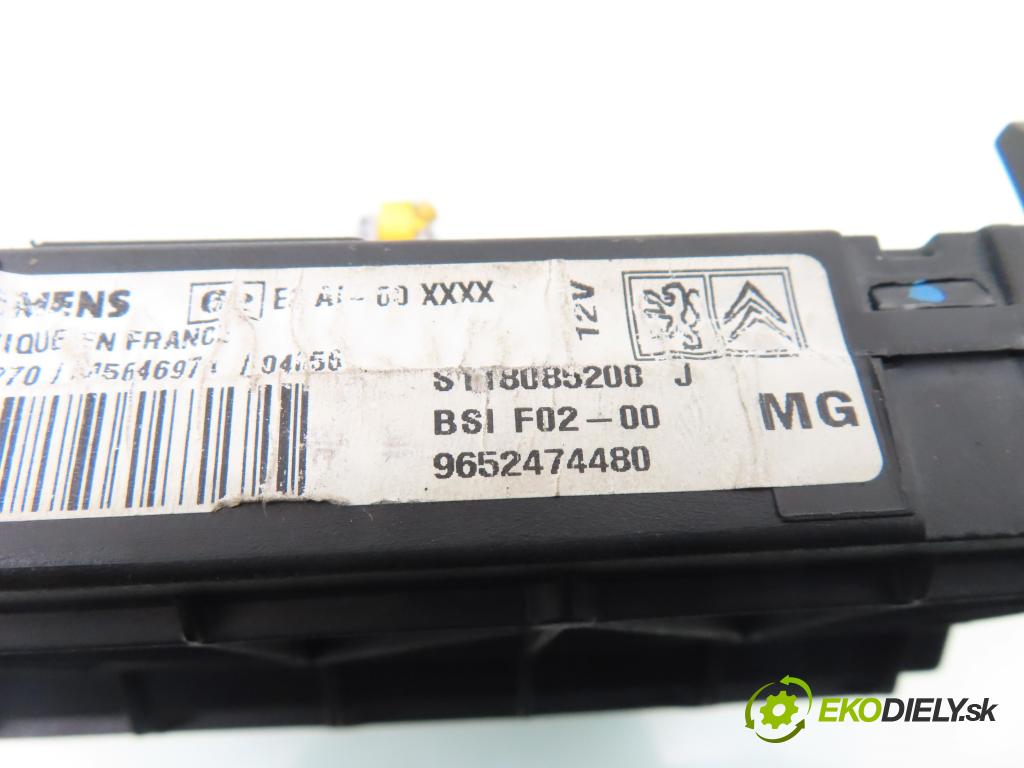 CITROEN C3 I (FC_) HB 2003 50,00 1.4 HDi 8V - 8HX 1398,00 MODUL BSI S118085200J ; 9652474480