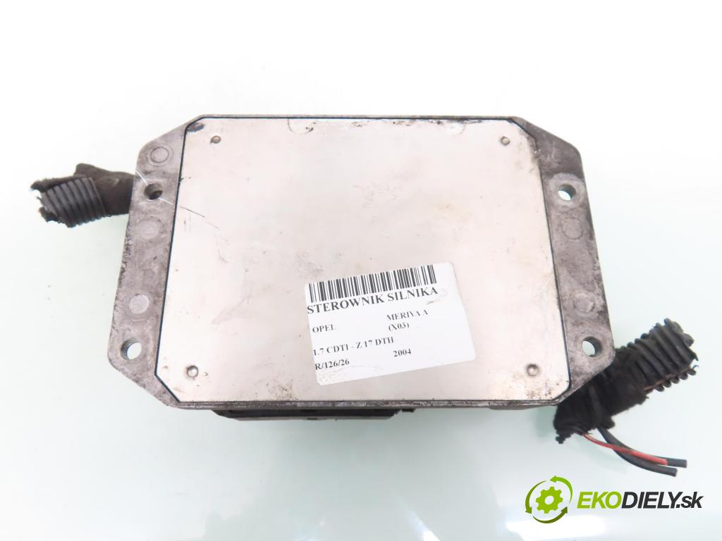 OPEL MERIVA A nadwozie wielkoprzestrzenne (MPV) (X03) MINIVAN 2004 74,00 1.7 CDTI 100 - Z 17 DTH 1686,00 Riadiaca jednotka Motor 8973509486 ; 97350948