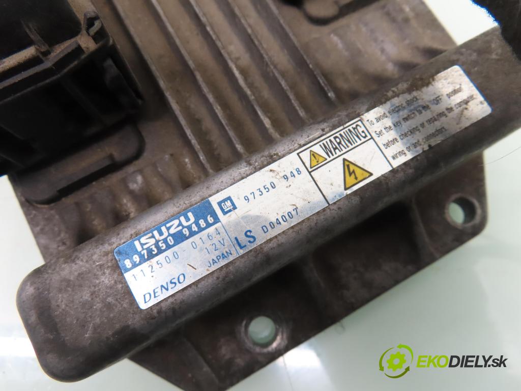 OPEL MERIVA A nadwozie wielkoprzestrzenne (MPV) (X03) MINIVAN 2004 74,00 1.7 CDTI 100 - Z 17 DTH 1686,00 Riadiaca jednotka Motor 8973509486 ; 97350948