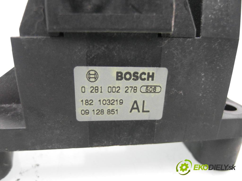 OPEL ASTRA G liftback (T98) HB 2001 74,00 2.0 DTI 16V - X 20 DTH 1995,00 Potenciometer plynu 0281002278 ; 0281002278 ; 09128851 (Potenciometer plynového pedálu)