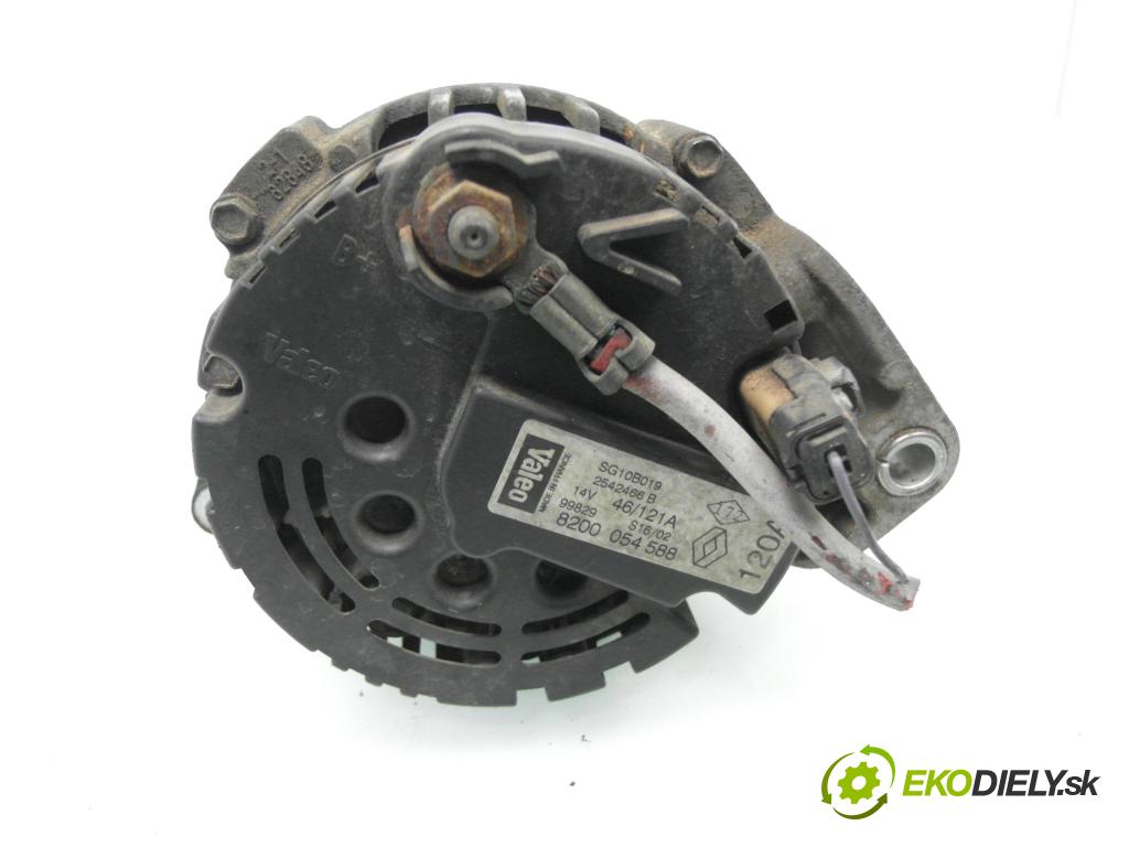 RENAULT SCENIC I (JA0/1_) MINIVAN 2002 59,00 1.9 dTi 80 - F9Q 744 1870,00 Alternátor 8200054588 ; SG10B019 ; 2542466B (Alternátor)