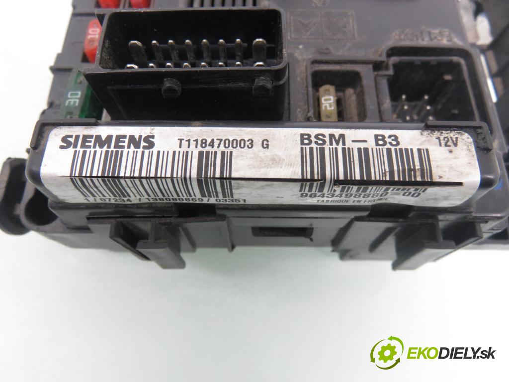 CITROEN C2 (JM_) HB 2004 52,00 1.4 HDi - 8HX (DV4TD) 1398,00 MODUL BSM T118470003G ; 964349888000