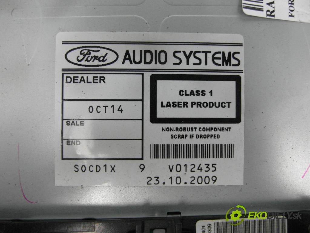 FORD MONDEO IV Turnier (BA7) KOMBI 2009 103,00 2.0 TDCi - QXBA 1997,00 RADIO CD 7S7T18C939CE