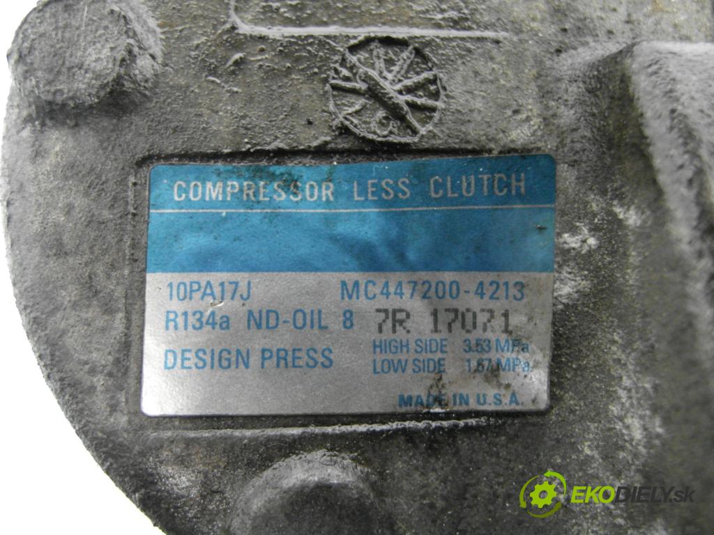 CHRYSLER VOYAGER / GRAND VOYAGER III (GS) MINIVAN 1996 128,00 3.3 Flexfuel - EGM 3301,00 KOMPRESOR: klimatizácie 10PA17J ; MC4472004213 (Kompresor klimatizácie)