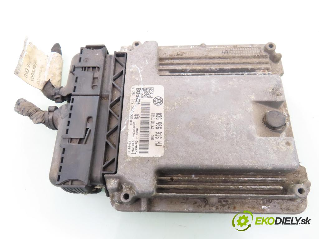 VW GOLF V (1K1) HB 2005 103,00 2.0 TDI 16V - BKD 1968,00 Riadiaca jednotka Motor 03G906016HJ ; 0281012253