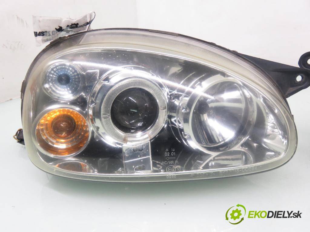 OPEL CORSA B (S93) HB 1999 40,00 1.0 i 12V 54 - X 10 XE 973,00 svetla predný