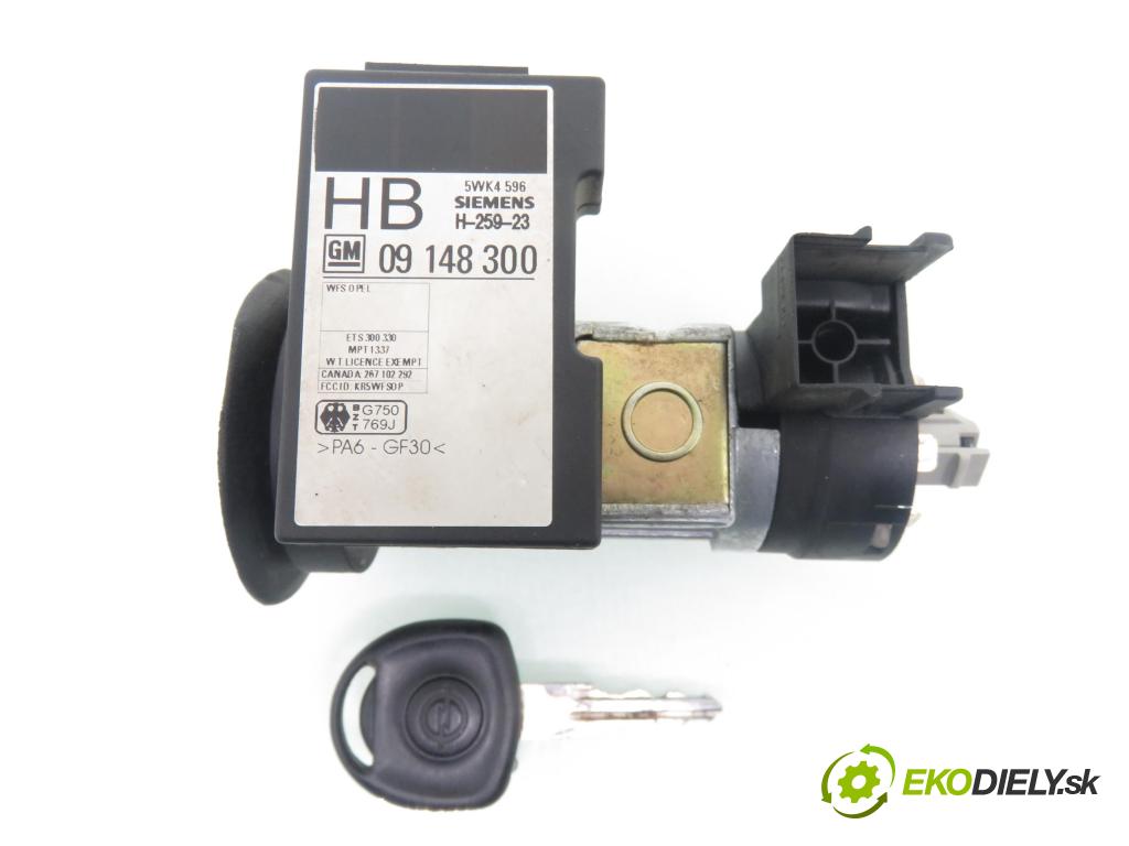 OPEL CORSA B (S93) HB 1999 40,00 1.0 i 12V 54 - X 10 XE 973,00 spinačka / imobilizéra IMMO / Riadiaca jednotka 0261204058 ; 90532609RY ; 09148300