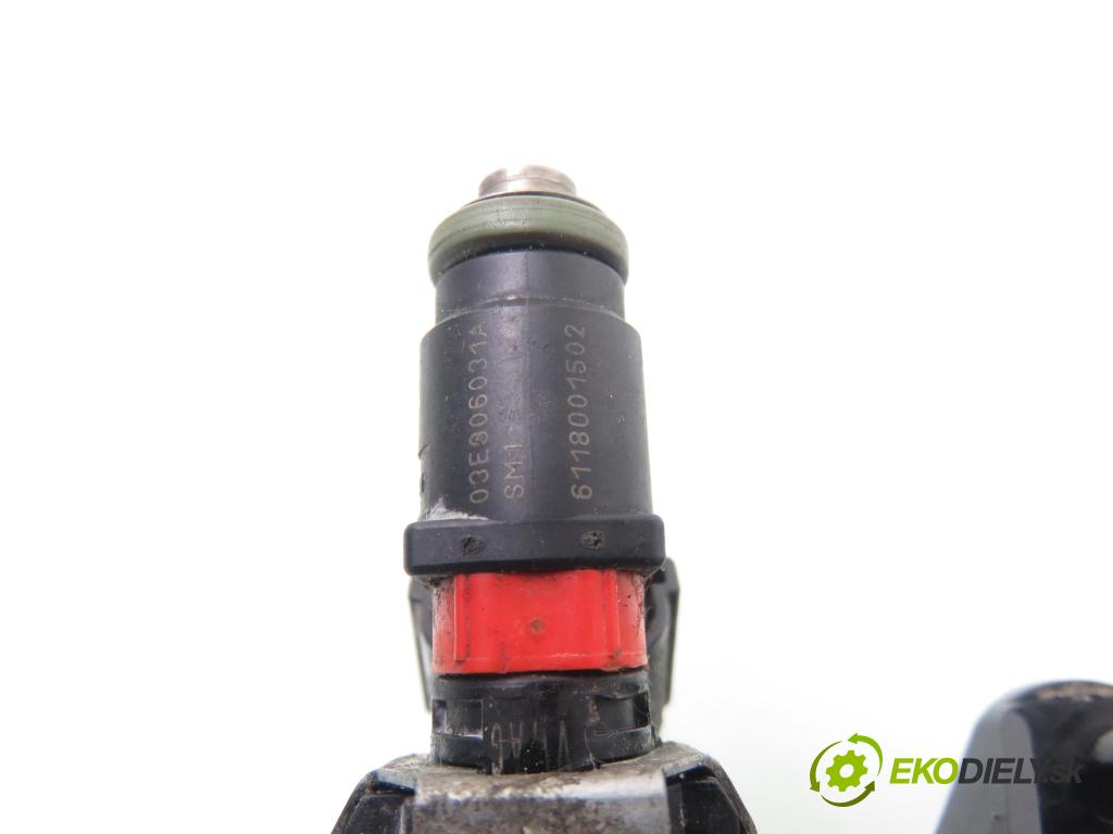 VW POLO (9N_) HB 2006 47,00 1.2 12V 64 - AZQ 1198,00 lišta vstřikovací 03E133320A ; 03E906031A (Vstřikovací lišta)