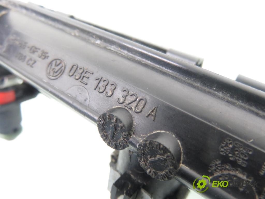 VW POLO (9N_) HB 2006 47,00 1.2 12V 64 - AZQ 1198,00 lišta vstřikovací 03E133320A ; 03E906031A (Vstřikovací lišta)