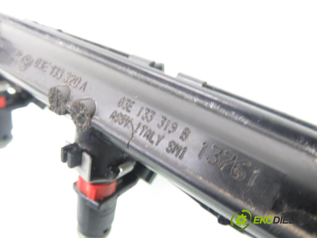 VW POLO (9N_) HB 2006 47,00 1.2 12V 64 - AZQ 1198,00 lišta vstřikovací 03E133320A ; 03E906031A (Vstřikovací lišta)