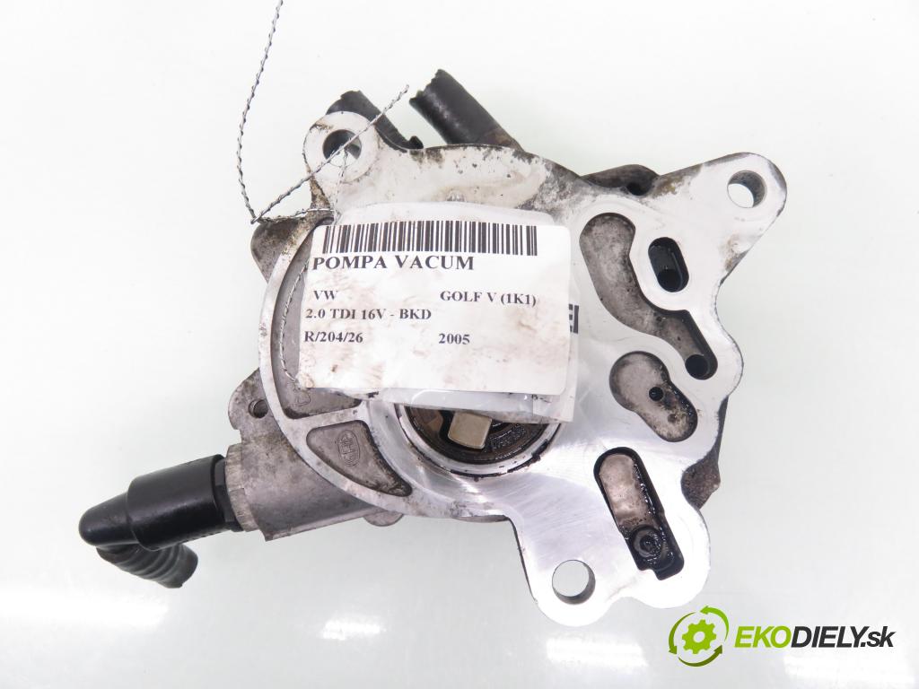 VW GOLF V (1K1) HB 2005 103,00 2.0 TDI 16V - BKD 1968,00 Pumpa vákuová 03G145209 ; 1K0612071D