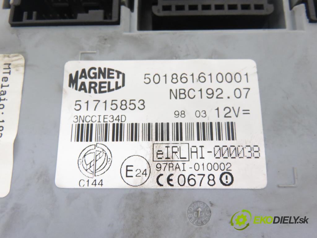 FIAT STILO (192_) HB 2004 76,00 1.6 16V 103 - 182 B6.000 1596,00 spinačka / imobilizéra IMMO / Riadiaca jednotka 51759028 ; 6160105403 ; 00467601520