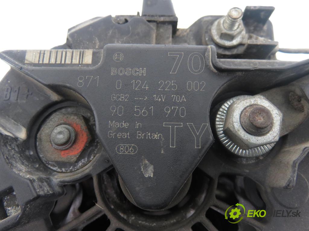 OPEL ASTRA G coupe (F07_) COUPE 2000 85,00 1.8 16V - X 18 XE1 1796,00 Alternátor 0124225002 ; 90561970 (Alternátor)