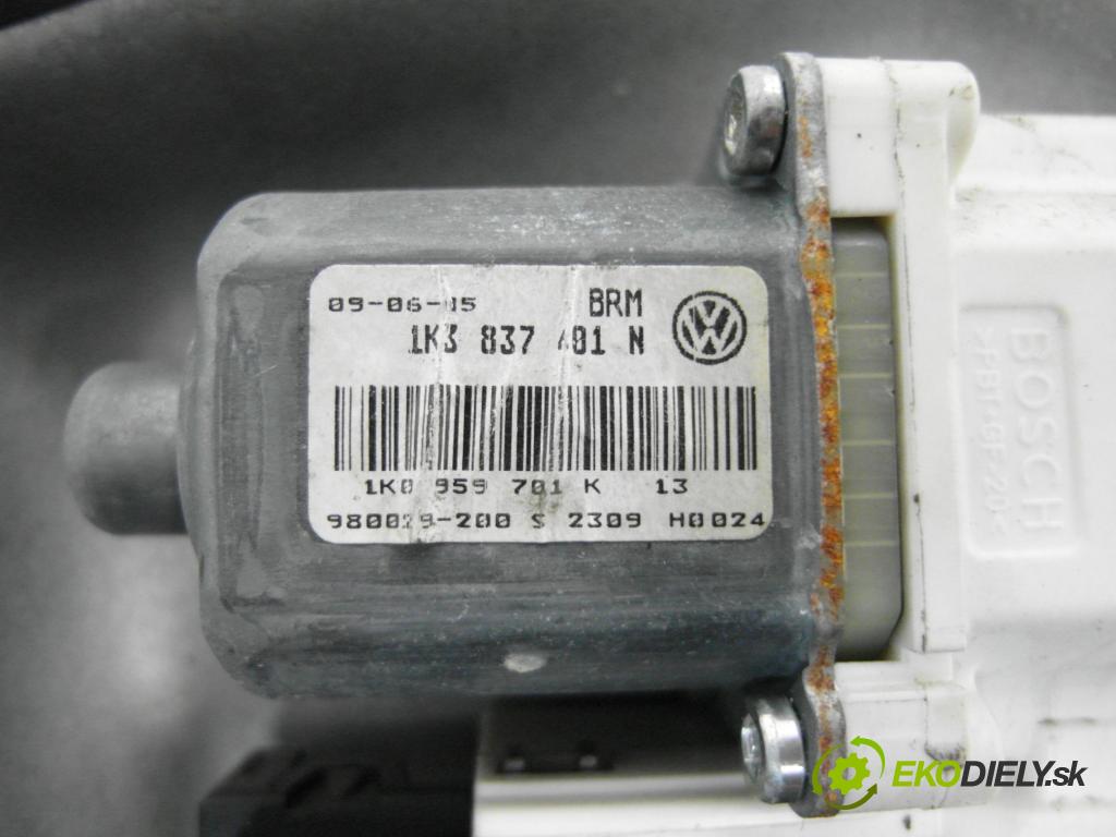 VW GOLF V (1K1) HB 2005 103,00 2.0 TDI 16V - BKD 1968,00 mechanismus oken 3D 1K0959701K ; 1K0959793G