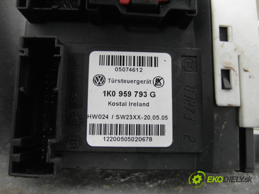 VW GOLF V (1K1) HB 2005 103,00 2.0 TDI 16V - BKD 1968,00 mechanismus oken 3D 1K0959701K ; 1K0959793G