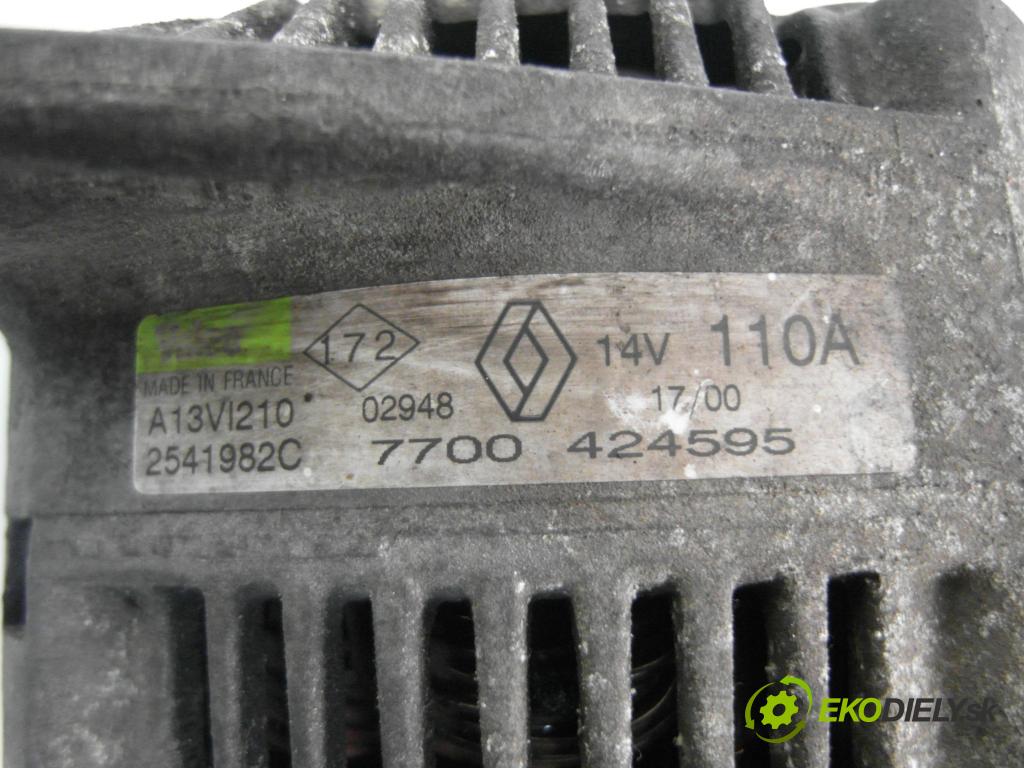 RENAULT LAGUNA I (B56_, 556_) LIFTBACK 2000 83,00 2.2 dT (B569) - G8T 760 2188,00 Alternátor 7700424595 ; A13VI210 ; 25419820 (Alternátor)
