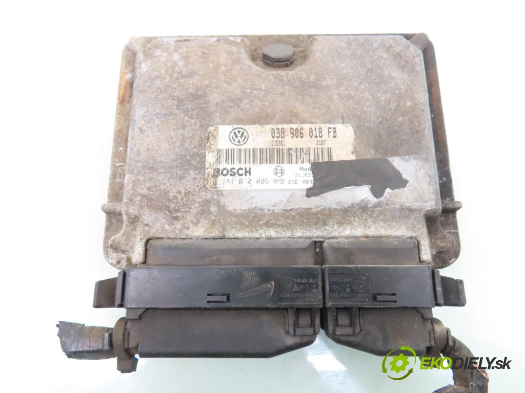 SEAT IBIZA III (6L1) HB 2003 74,00 1.9 TDI - ATD 1896,00 Riadiaca jednotka Motor 038906018FB ; 0281010006