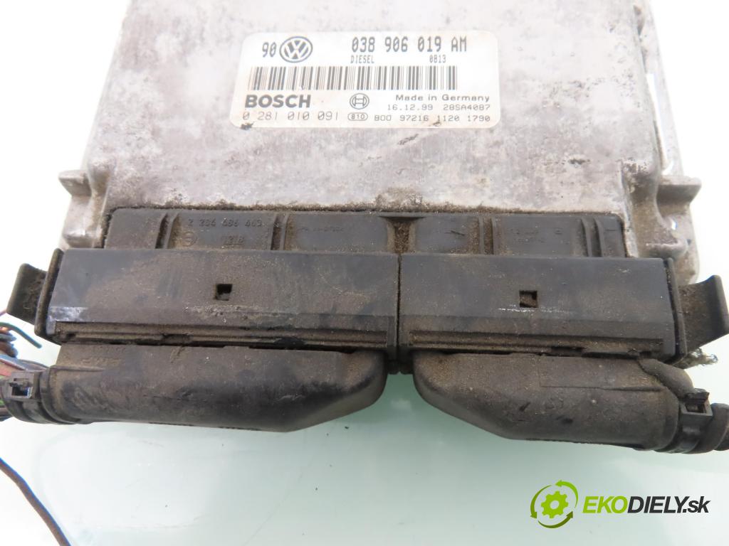 VW GOLF IV (1J1) HB 1999 85,00 1.9 TDI - AUY 1896,00 Riadiaca jednotka Motor 038906019AM ; 0281010091
