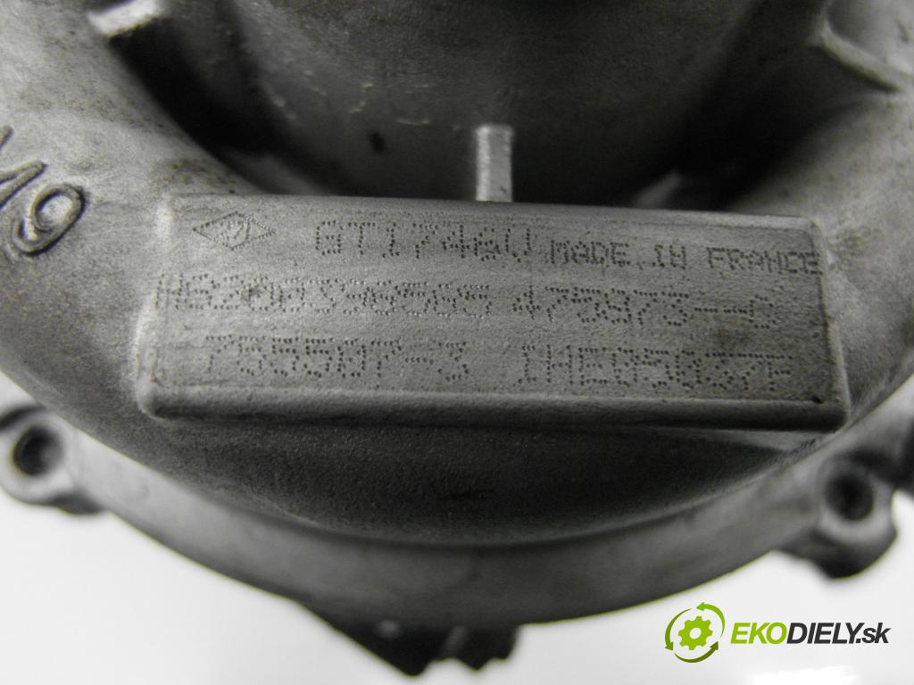 RENAULT SCENIC II (JM0/1_) MINIVAN 2008 96,00 1.9 dCi - F9Q 803 1870,00 Turbodúchadlo H8200396585 ; 7555073 ; GT17460 (Turbodúchadlo (kompletné))