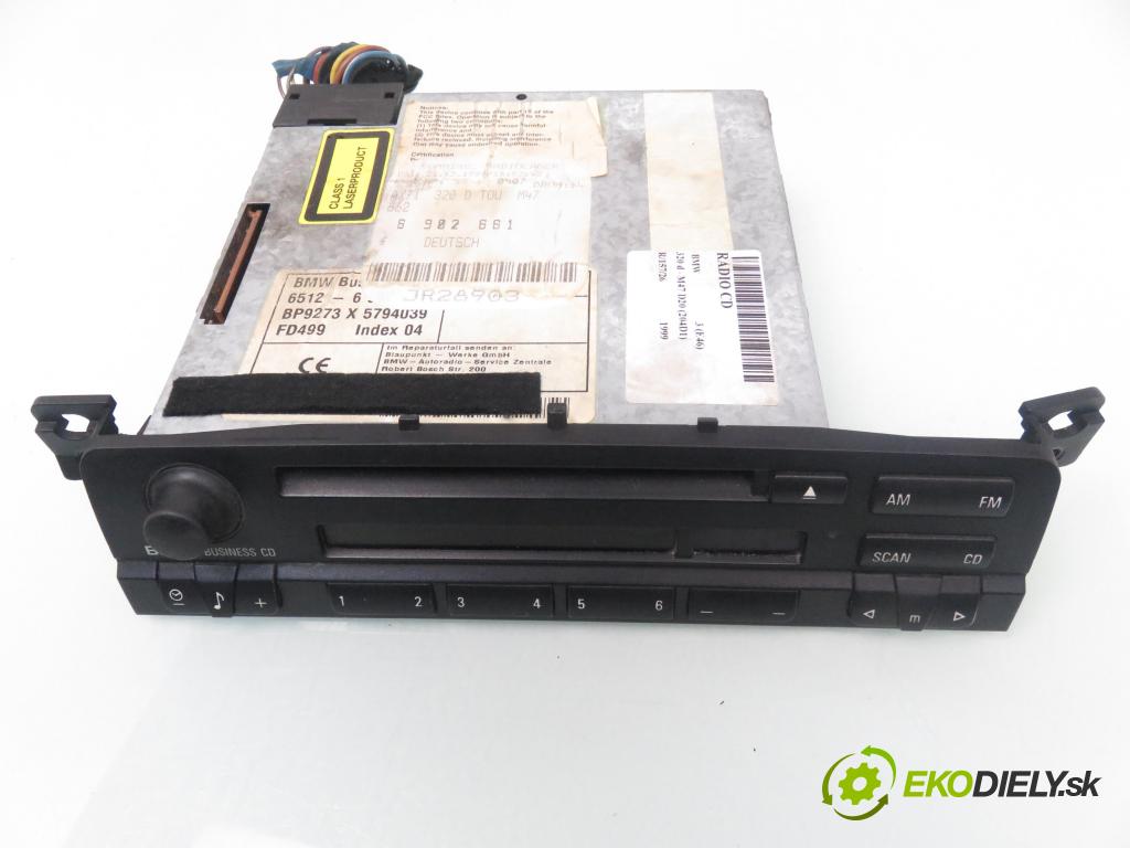 BMW 3 (E46) SEDAN 1999 100,00 320 d 136 - M47 D20 (204D1) 1951,00 RADIO CD 6902661 ; 7649273