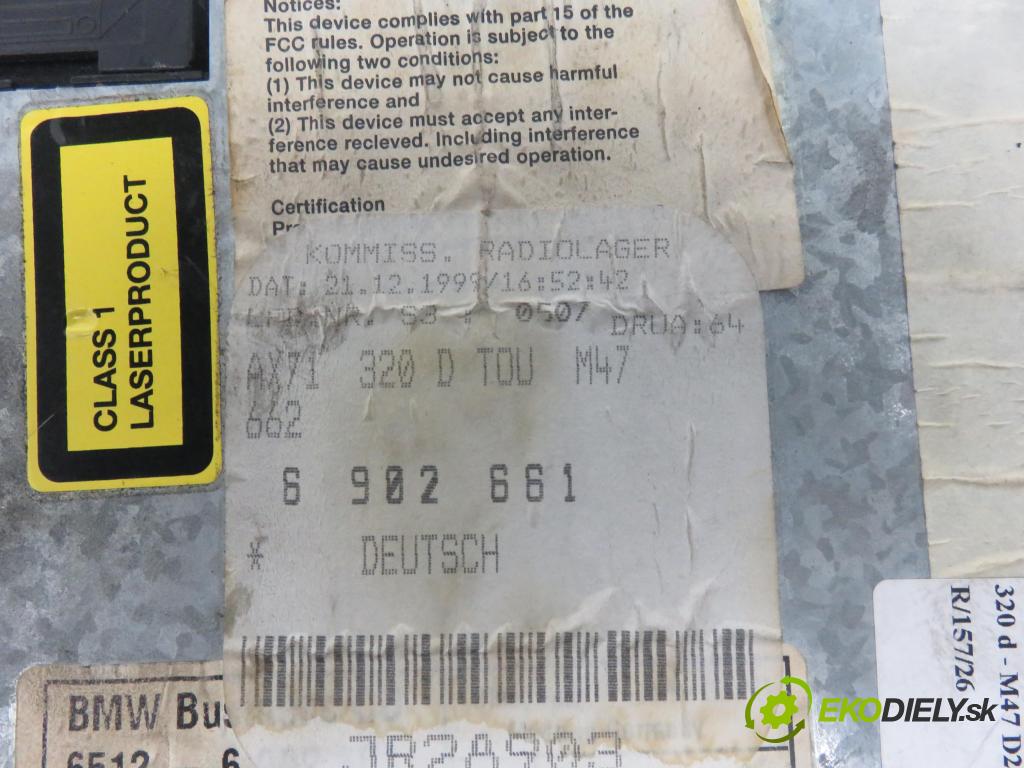 BMW 3 (E46) SEDAN 1999 100,00 320 d 136 - M47 D20 (204D1) 1951,00 RADIO CD 6902661 ; 7649273