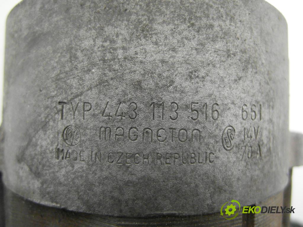 SKODA FELICIA II (6U1) HB 1998 50,00 1.3 MPI 68 1289,00 Alternátor 443113516661 (Alternátor)