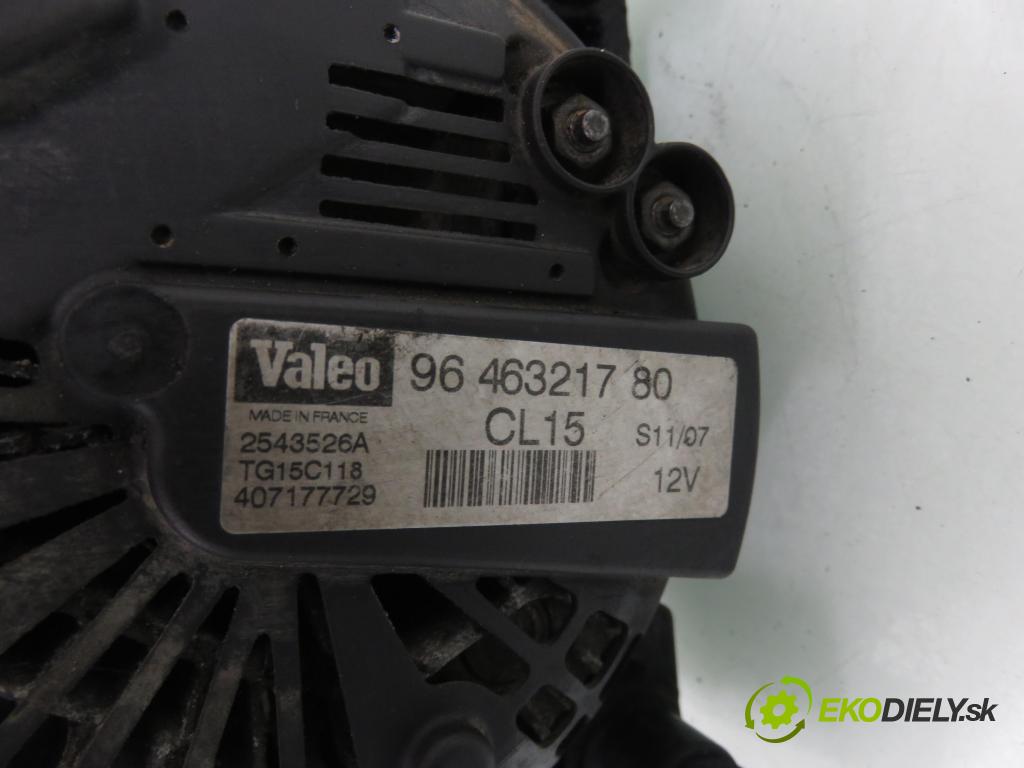 CITROEN XSARA PICASSO (N68) MINIVAN 2004 80,00 1.6 HDi 109 - 9HY (DV6TED4) 1560,00 Alternátor 9646321780 (Alternátor)