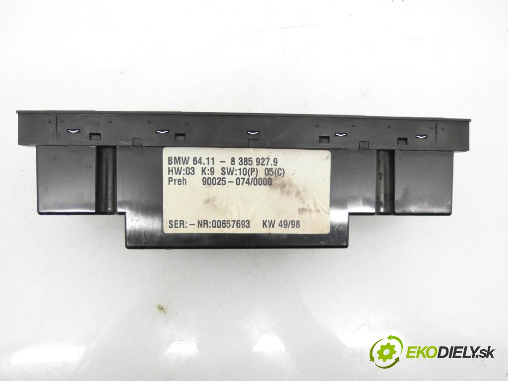 BMW 5 (E39) SEDAN 1997 110,00 520 i 150 - M52 B20 (206S3) 1991,00 Panel kúrenia KLIMATRONIK 8385927 ; 83859279