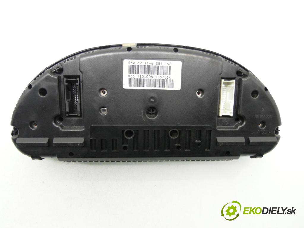 BMW 5 Touring (E39) KOMBI 1998 105,00 525 tds 143 - M51 D25 (256T1) 2497,00 Prístrojovka elektrický 62118381198 ; 87001374 ; 87001313