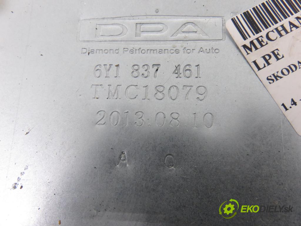 SKODA FABIA I SEDAN (6Y3) HB 2003 50,00 1.4 MPI 68 - AME 1397,00 Mechanizmus okien 6Y1837461 ; 6Q1959801 ; TMC18079