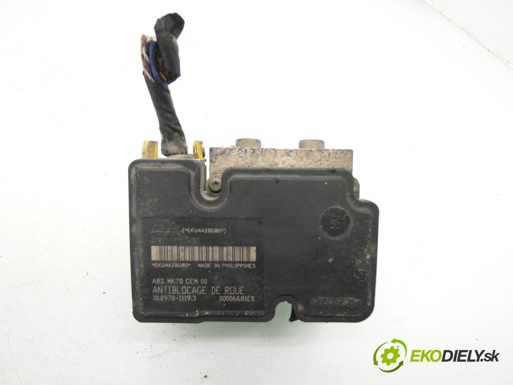 CITROEN C3 I (FC_) HB 2004 50,00 1.4 HDi 8V - 8HX 1398,00 pumpa ABS 10097011193 ; 00006681E0 ; 9653524680 (Pumpa ABS)