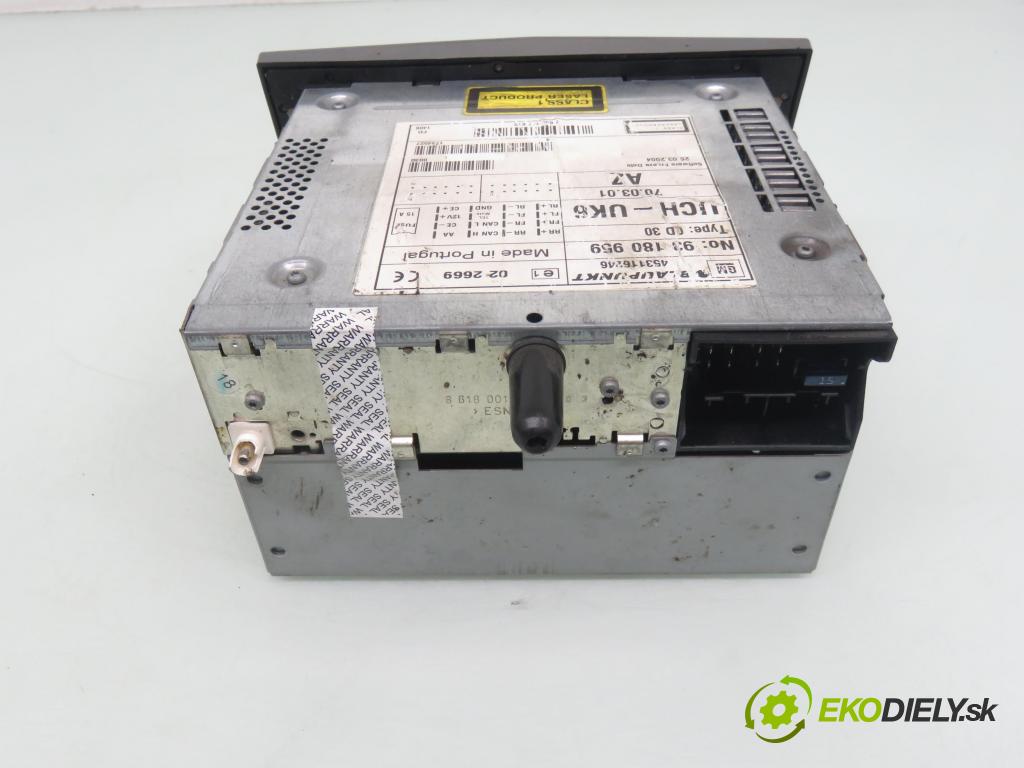 OPEL ASTRA H (A04) HB 2004 77,00 1.6 - Z 16 XEP 1598,00 RADIO CD 93180959 ; 13111165 ; 102487000